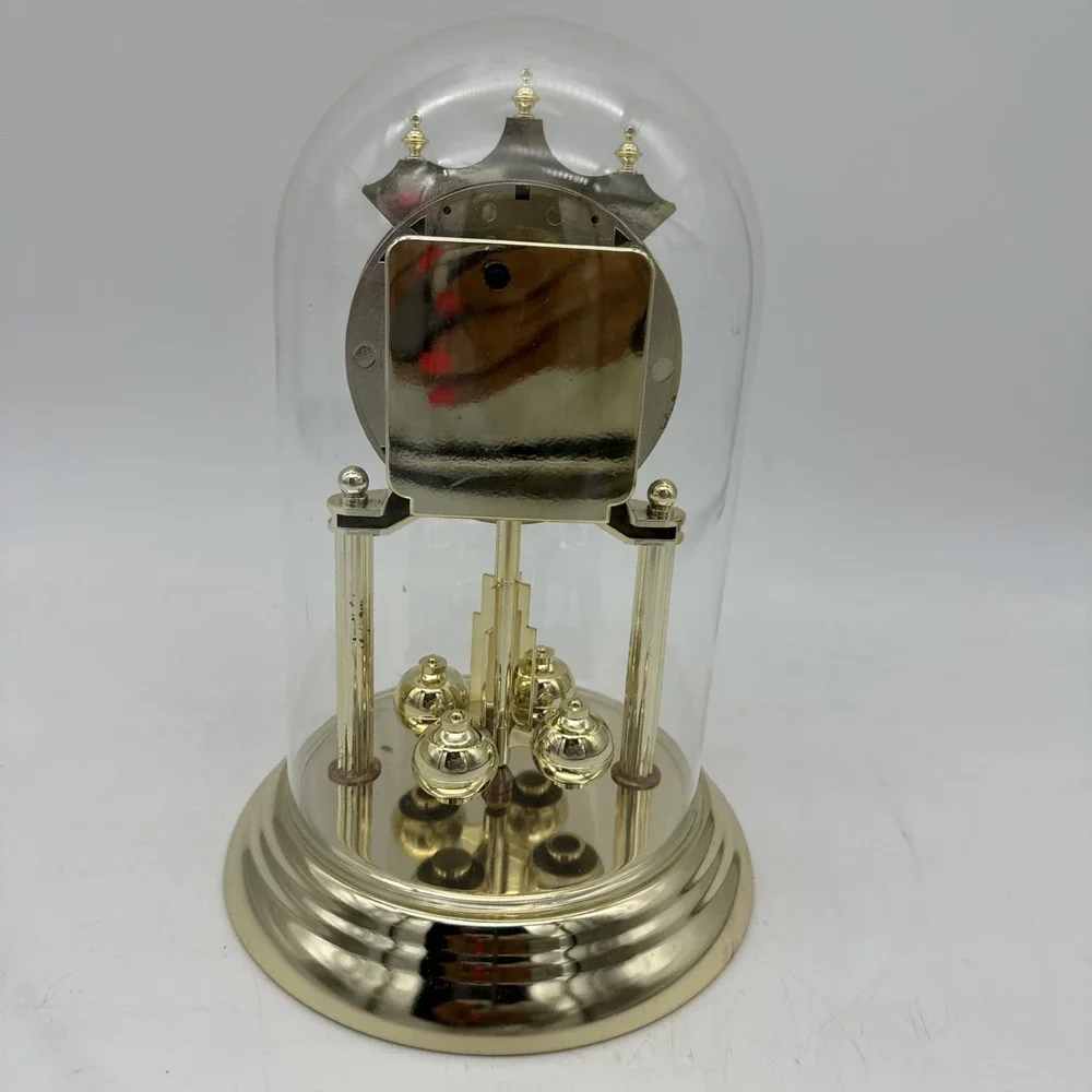 Vintage Chronos Mantel Dome Top Quartz Battery Operated Anniversary Clock EUC